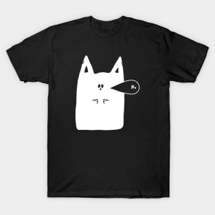 Funny Middle Finger Anti Social Cat T-Shirt